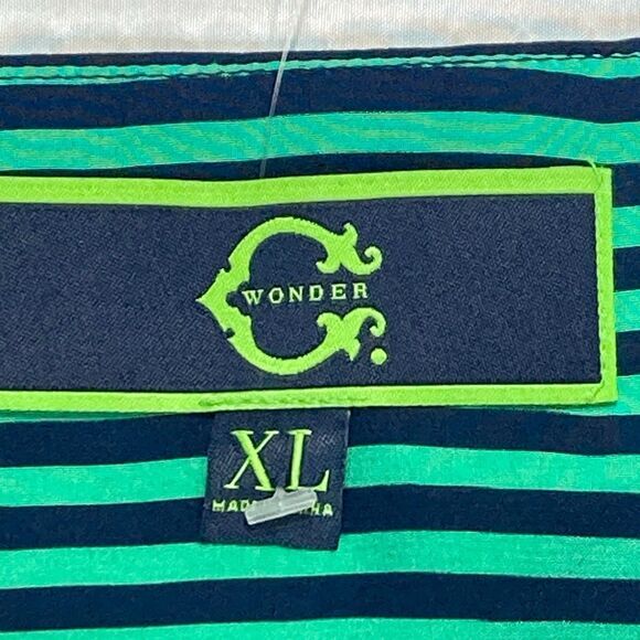 C. Wonder Cami Dress Womens XL Blue Green Silk Nautical Summer Beachy Comfy New - Picture 10 of 16